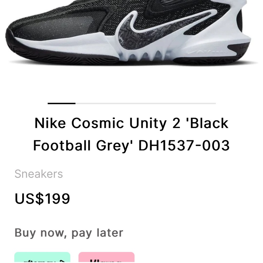 Nike Air Zoom Cosmic Unity 2 'Black Football Grey' DH1537-003 (Mens) - Picture 2 of 11